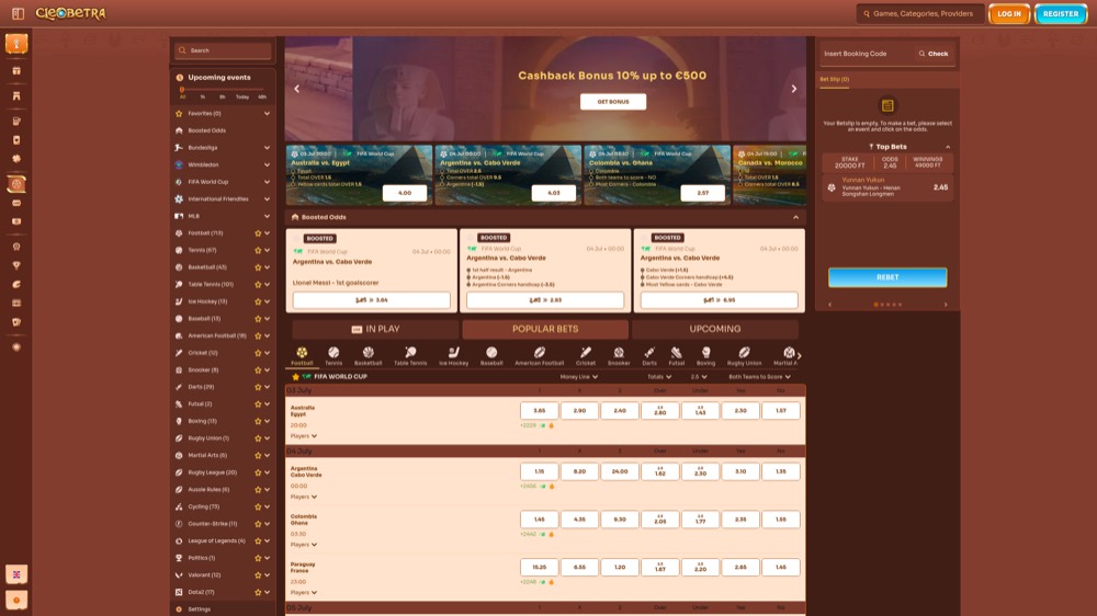 Cleobetra — sportsbook