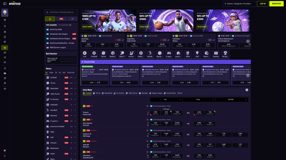 Sportuna — sportsbook